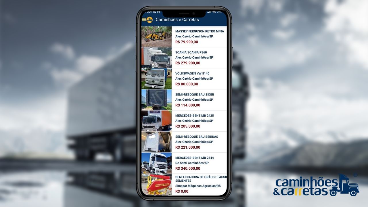 Caminhões e carretas - Mobile App